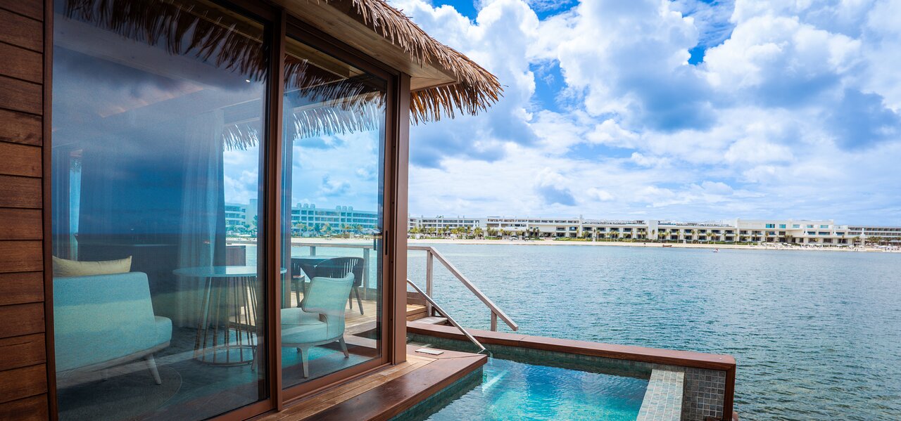 View from the overwater villa