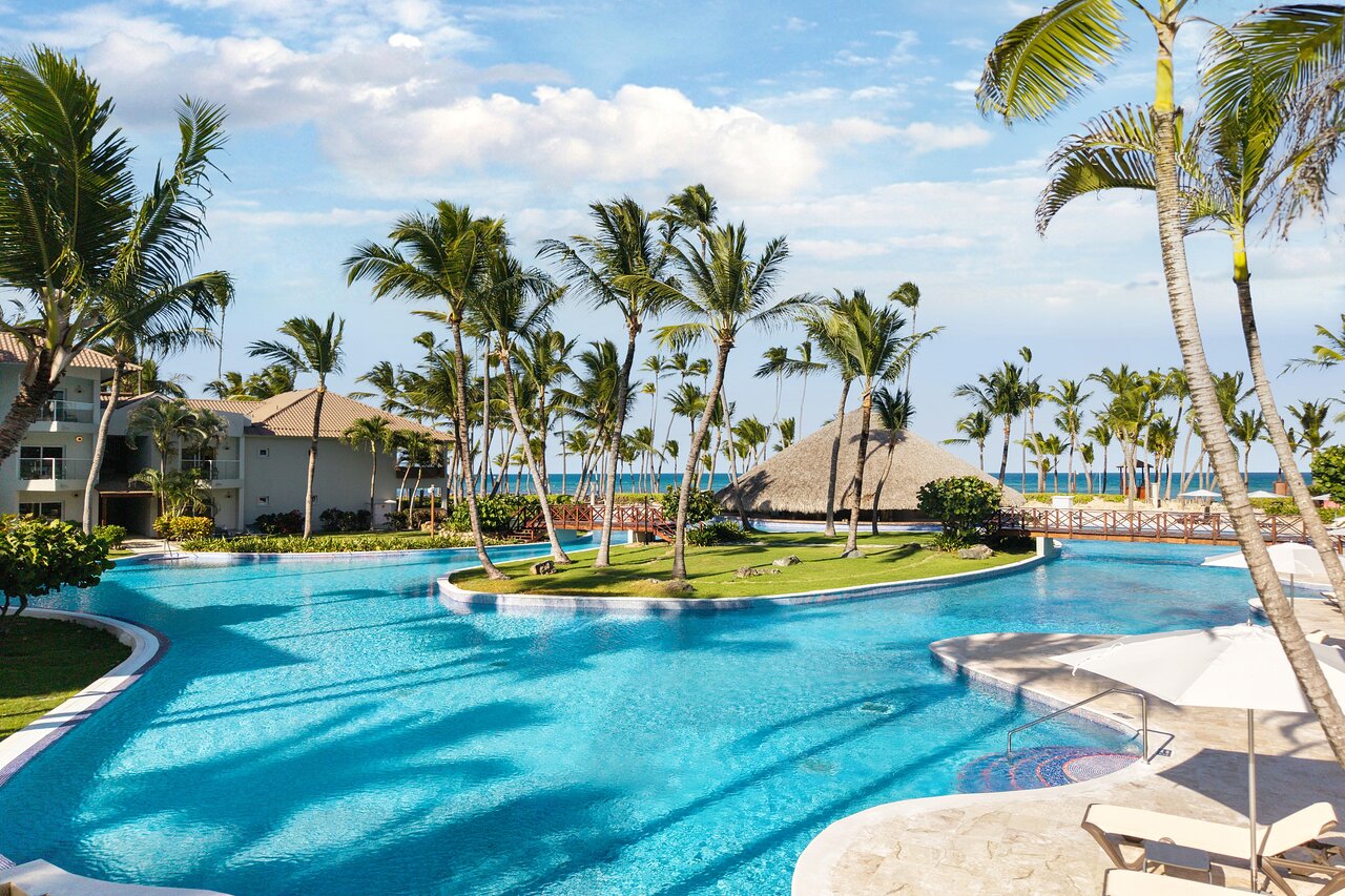 One of the largest free–form swimming pools in the Caribbean