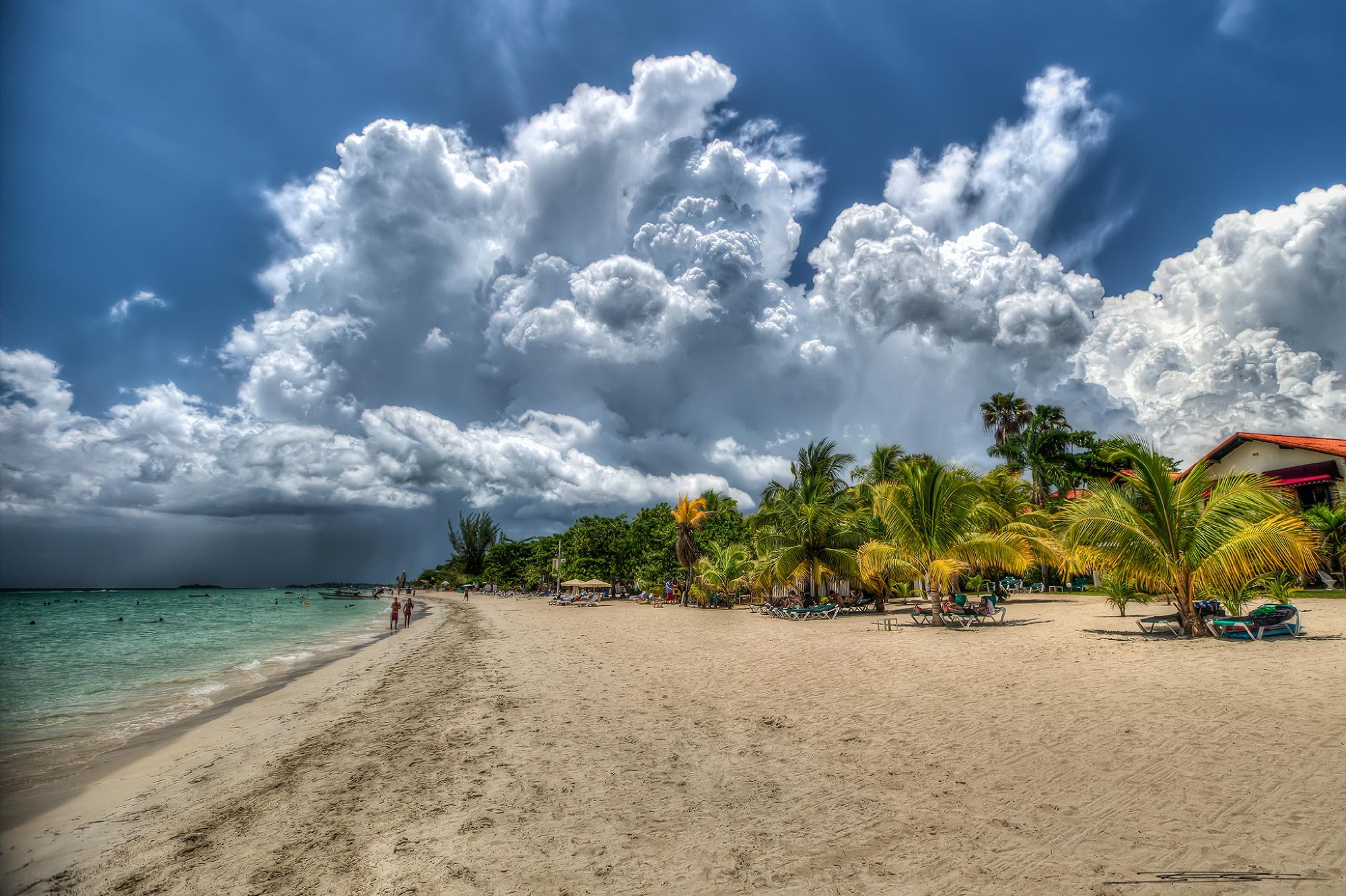 Expansive beach..