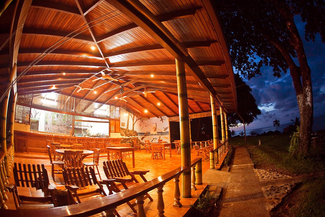 Sunset at the bar