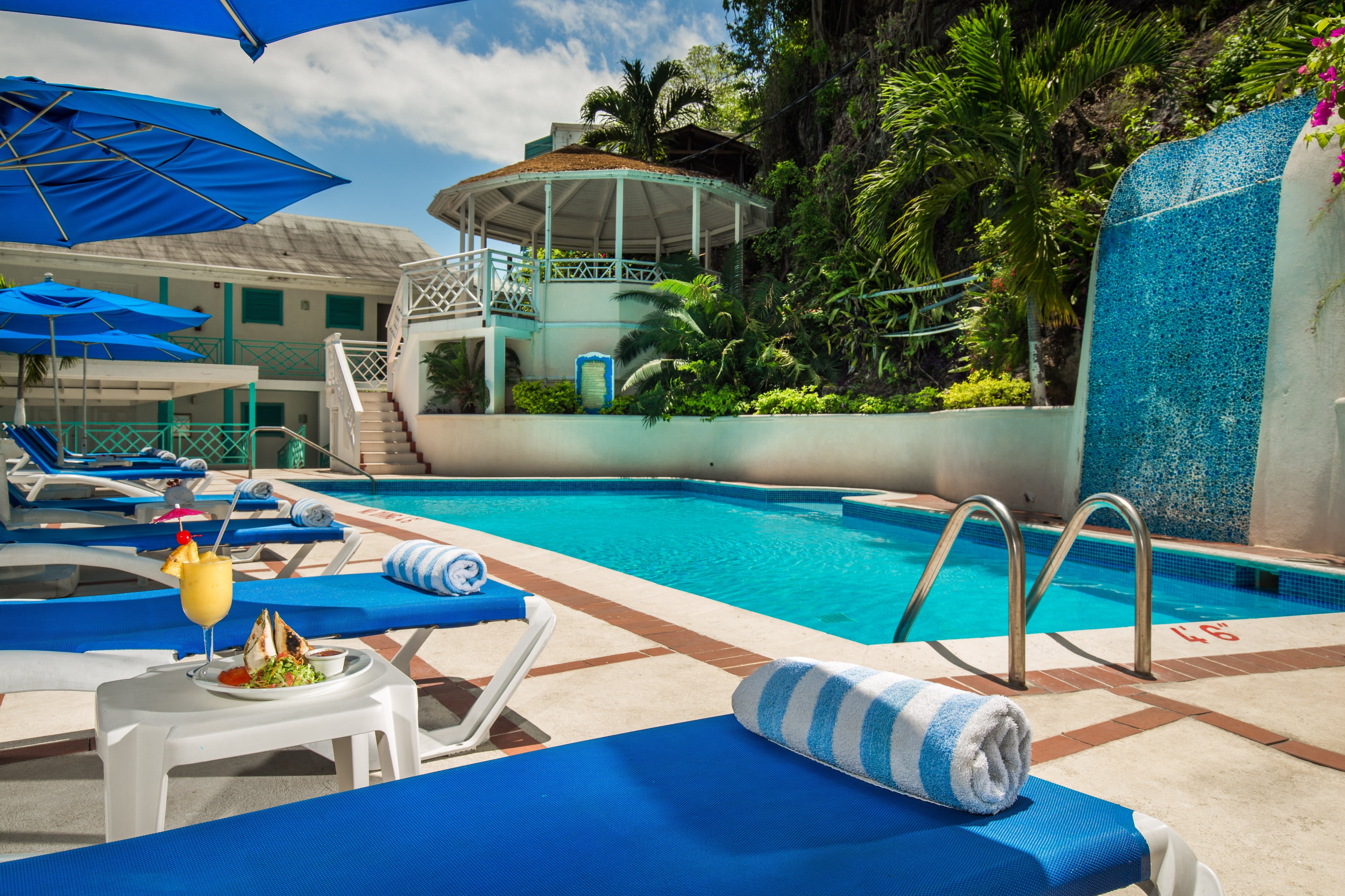 Swimming Pool  Ideal for sipping and socializing or catching up on some well deserved rest and r