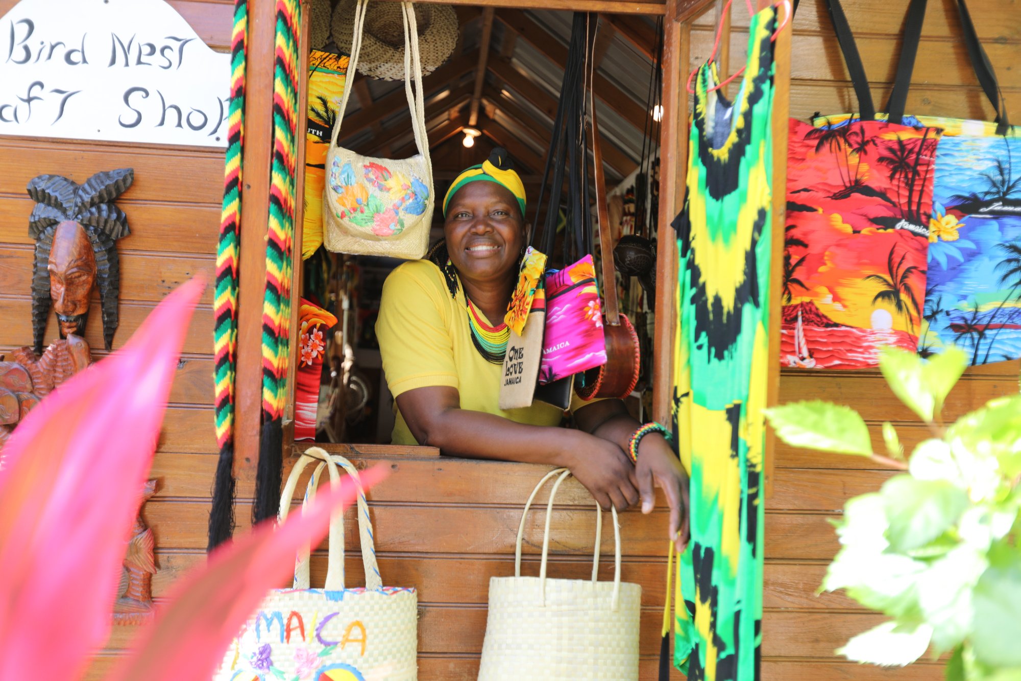 Maxine welcomes you to her gift shop!