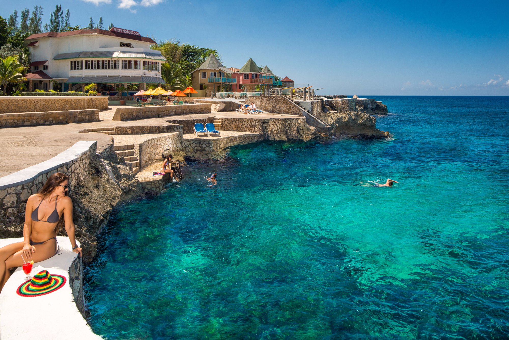 Sea access for swimming and snorkeling