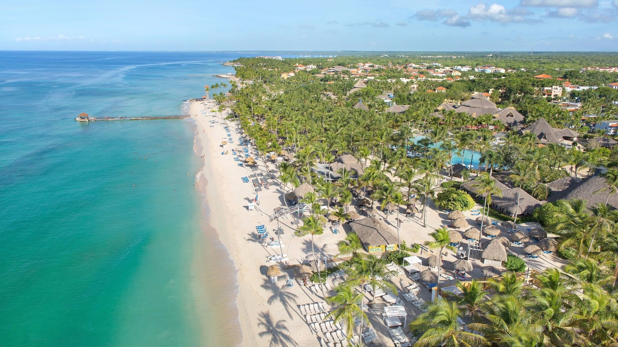 Arial view of the Beach