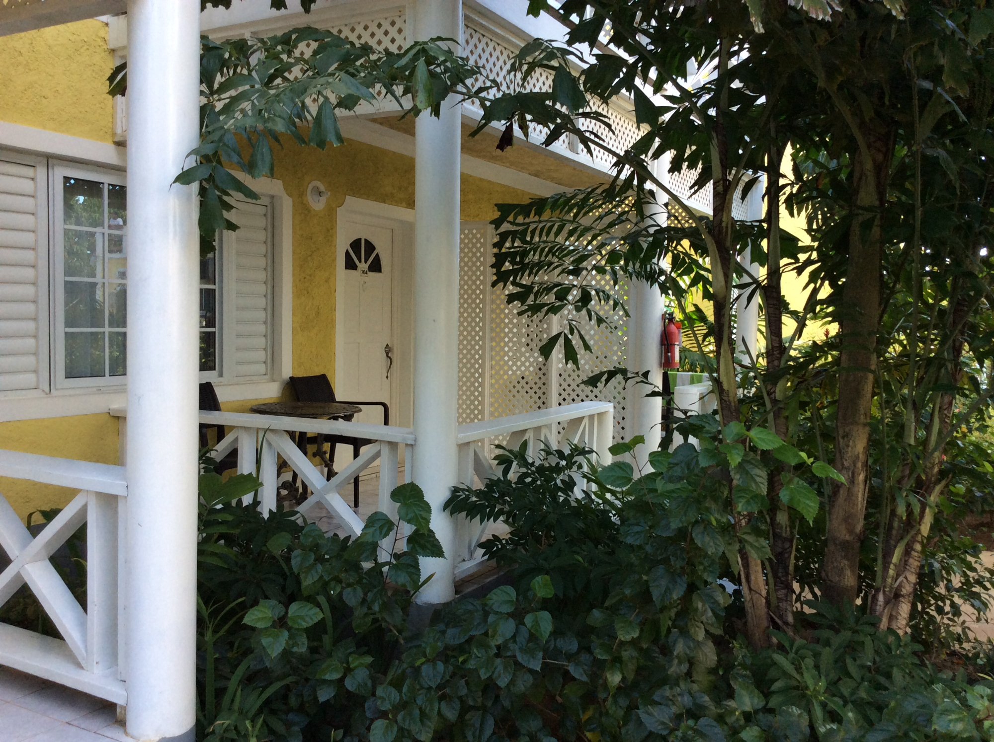 La veranda della camera