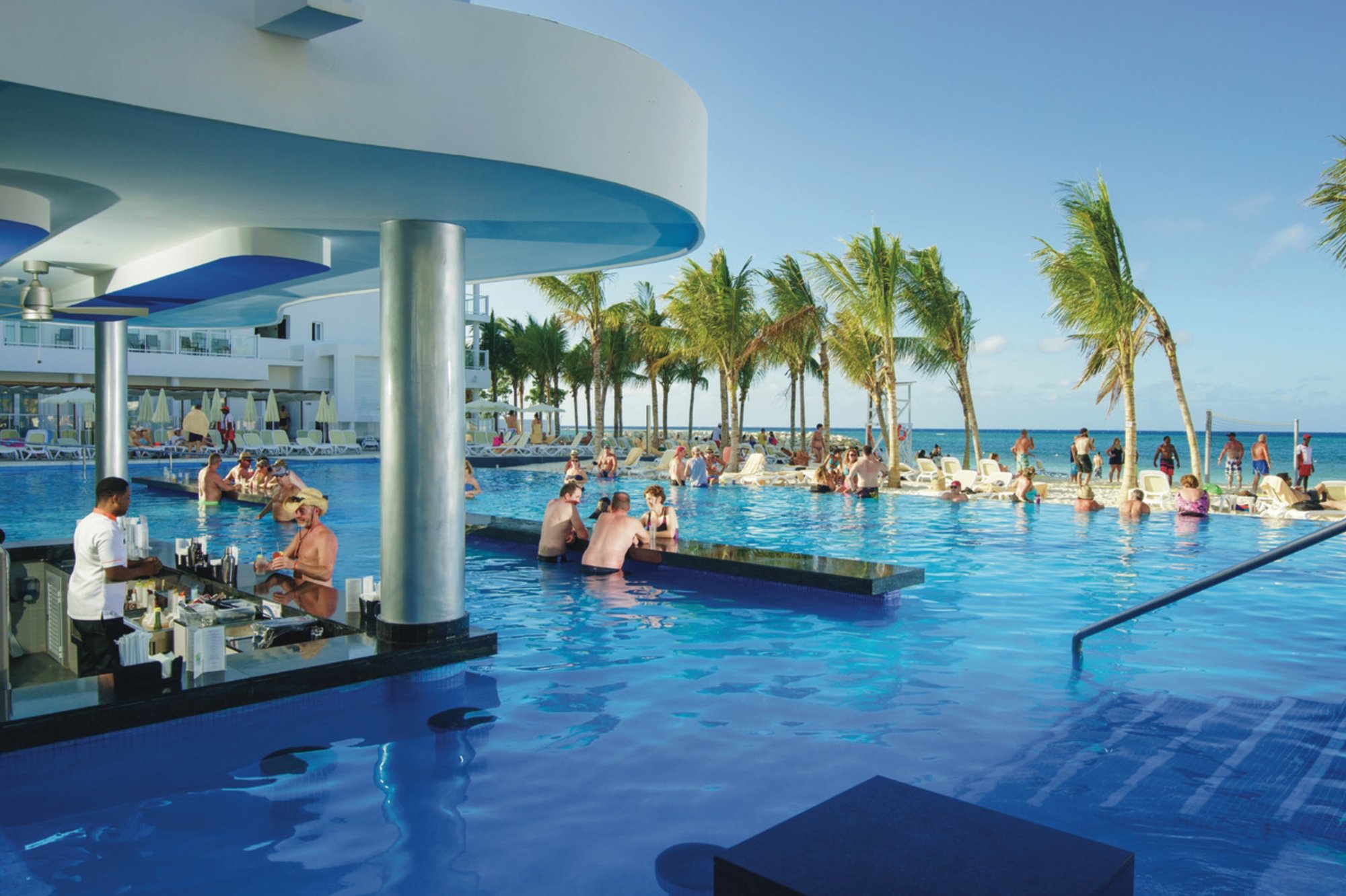 Swim-up bar