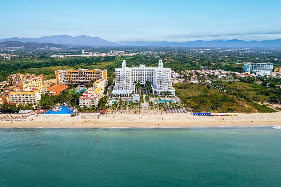 Resort & beach aerial view