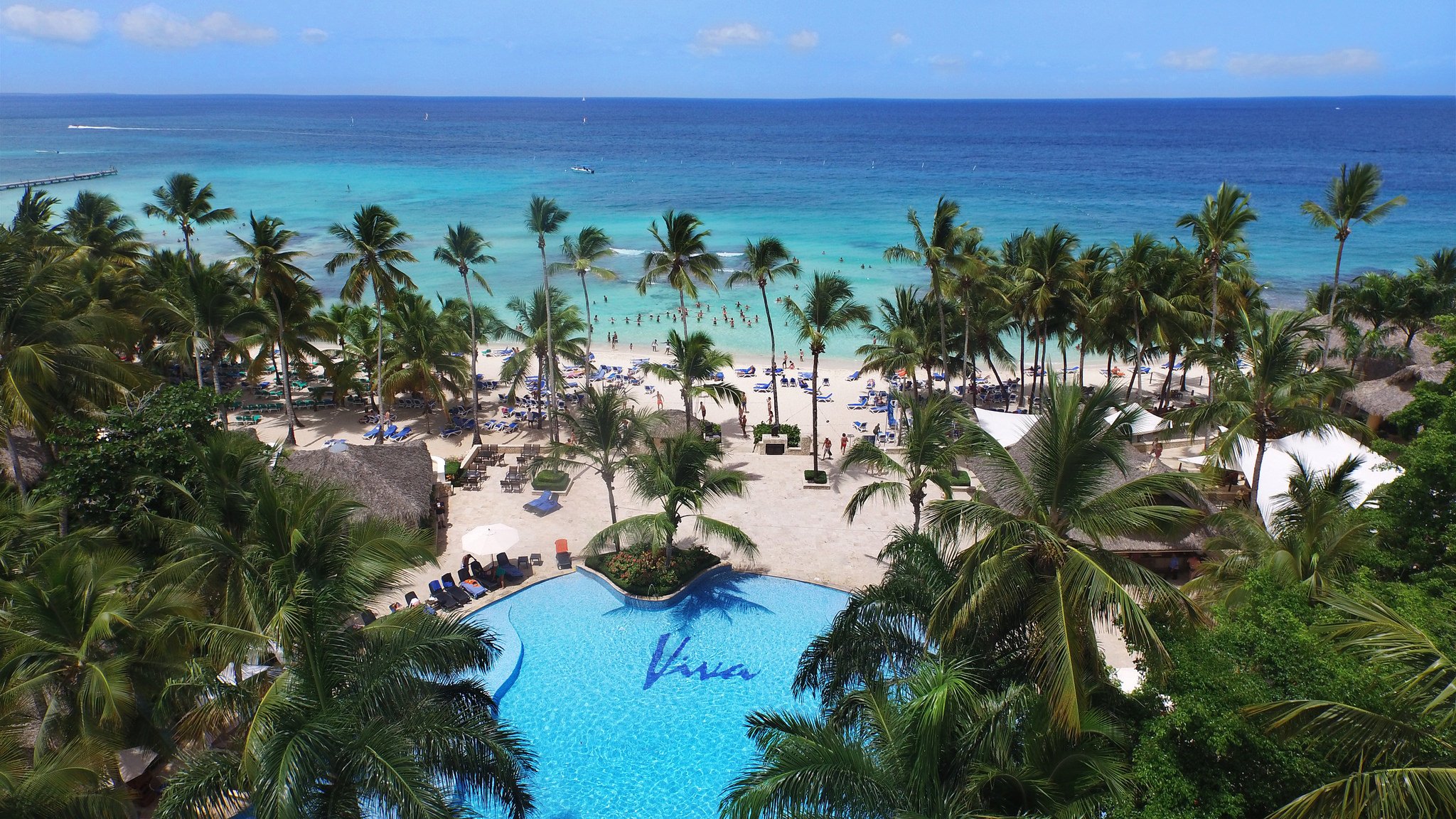 Aerial Viva Wyndham Dominicus Beach