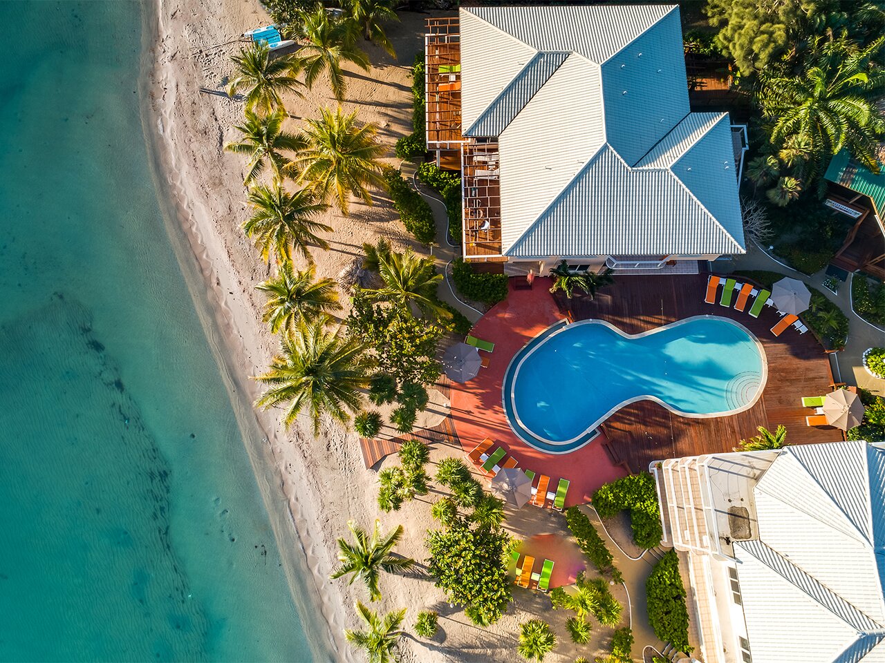 Aerial view of Laru Beya Resort.