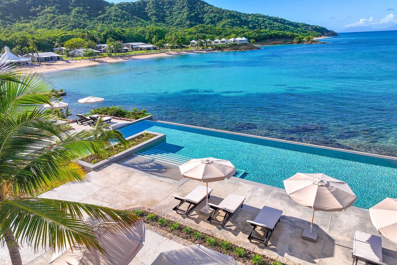 Infinity Pool Facing Hawksbill Sea Grapes Beach