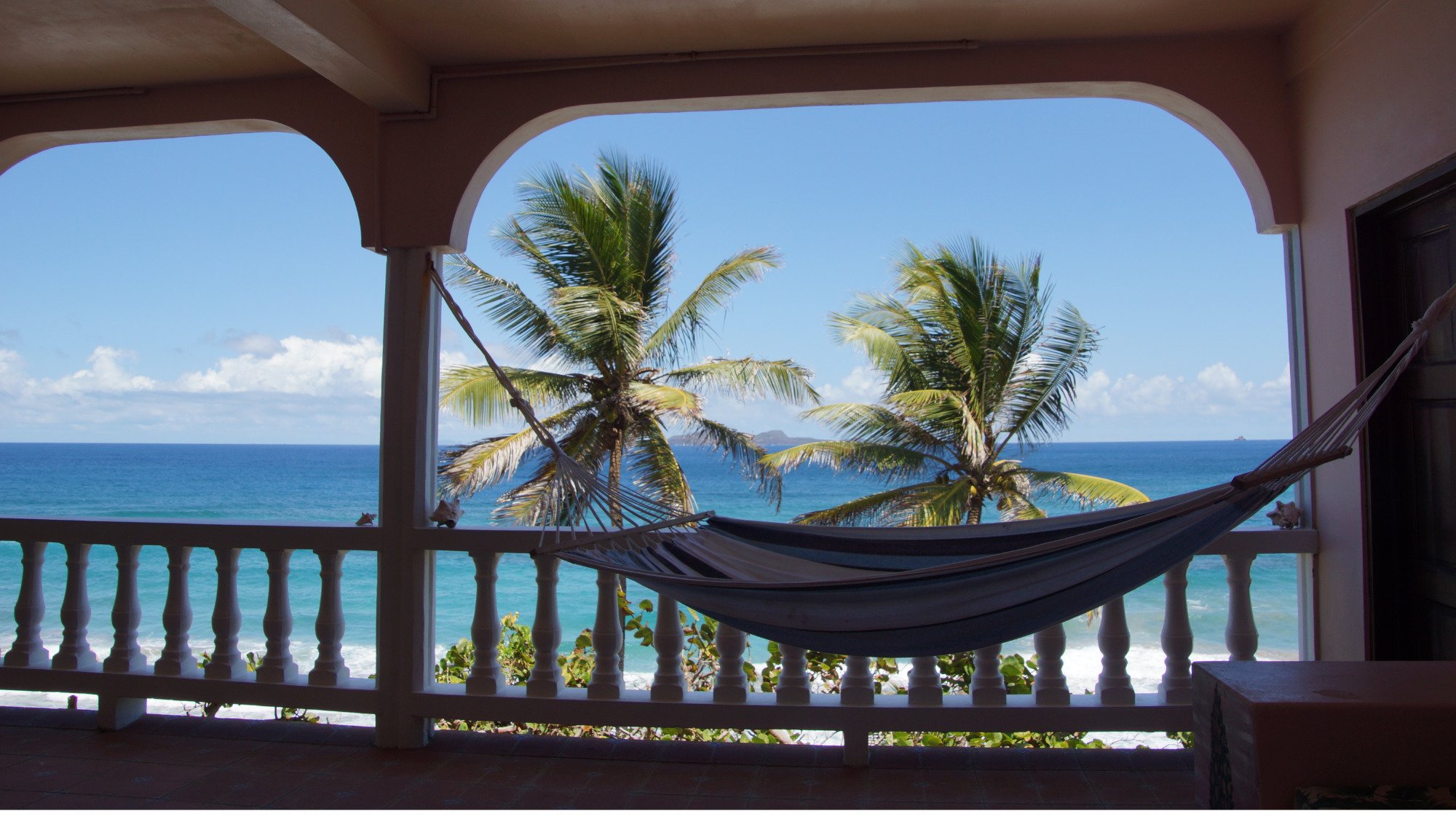 Every room has a hammock and a view.