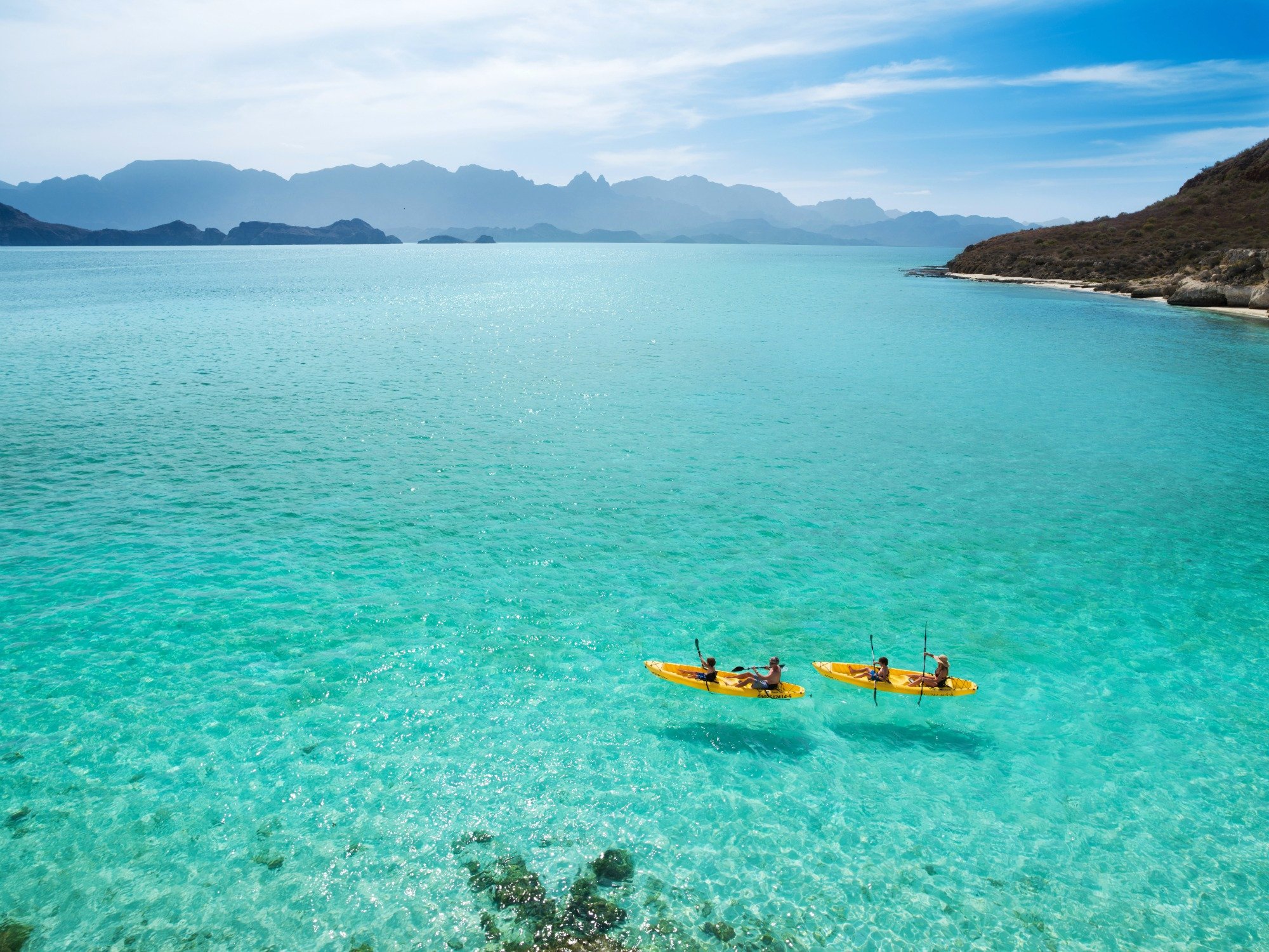 Kayaking at Del Carmen Island